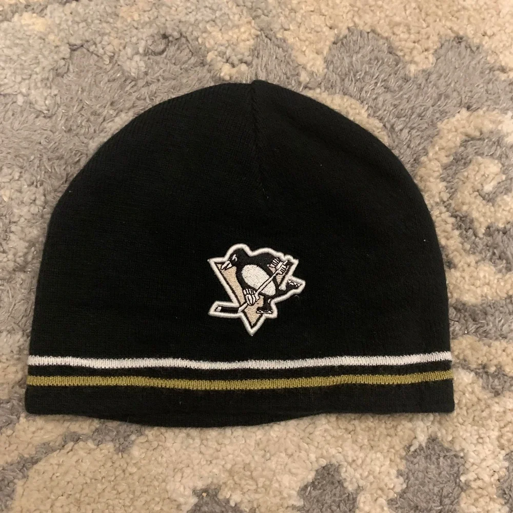 Pittsburgh Penguins NHL X New Era Hockey Beanie‎ Hat Youth OSFA